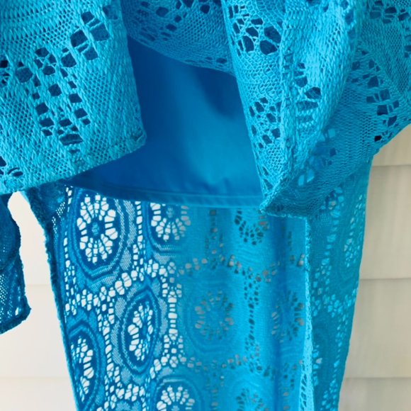 NWT Strapless Emmett Maxi Dress Size XL in Ariel Blue - Picture 4 of 5